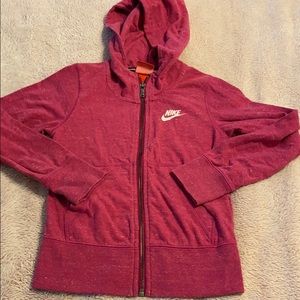 Nike girls size small super cute pink hoodie